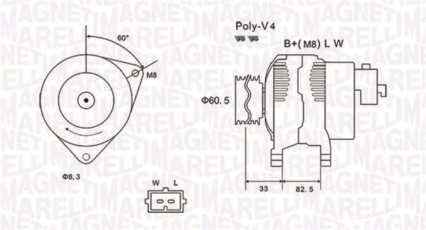 063731317010 MAGNETI MARELLI Генератор