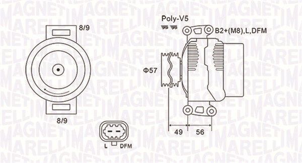 063731740010 MAGNETI MARELLI Генератор