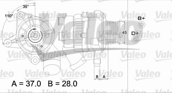 437331 VALEO Генератор