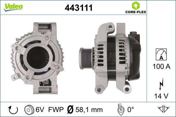 443111 VALEO Генератор