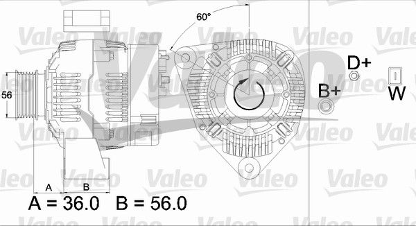437489 VALEO Генератор