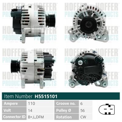 H5515101 HOFFER Генератор