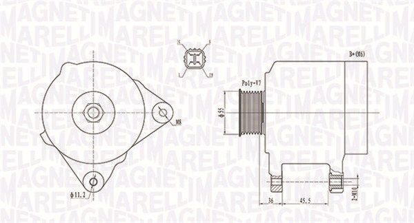 063731907010 MAGNETI MARELLI Генератор