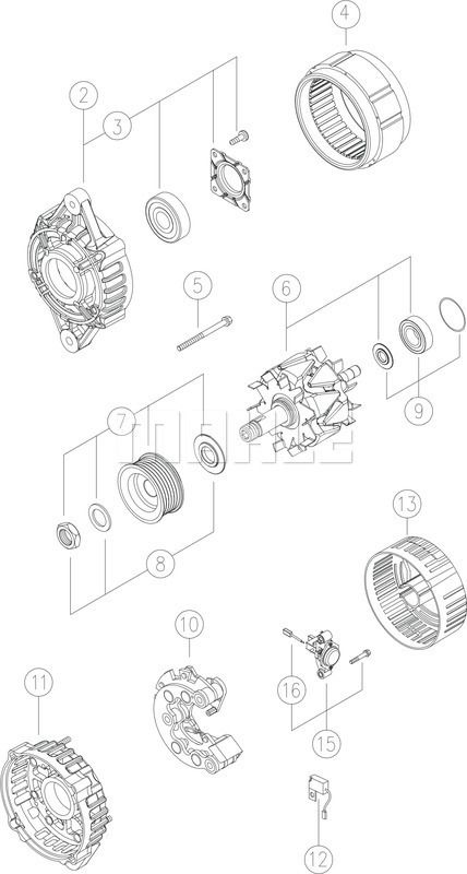 MG398 MAHLE Генератор