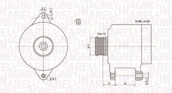 063731157010 MAGNETI MARELLI Генератор