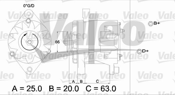 436103 VALEO Генератор