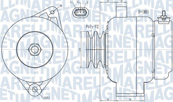 063731724010 MAGNETI MARELLI Генератор