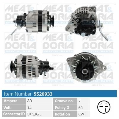 5520933 MEAT & DORIA Генератор