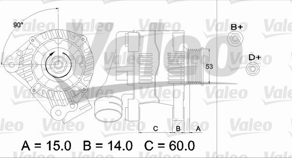 437384 VALEO Генератор