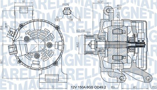 063731575010 MAGNETI MARELLI Генератор
