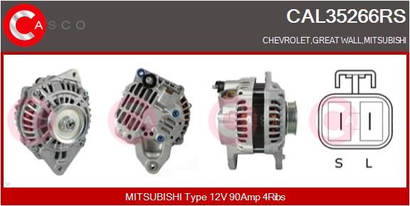 CAL35266RS CASCO Генератор