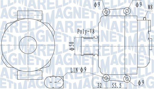 063732055010 MAGNETI MARELLI Генератор