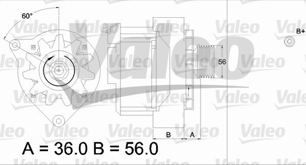 436574 VALEO Генератор