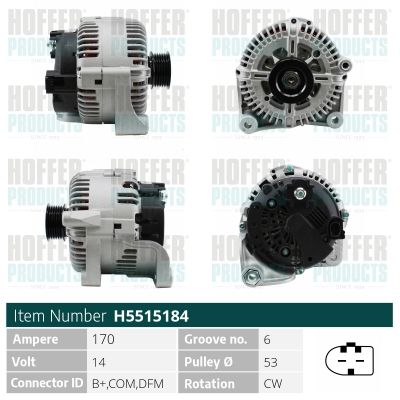 H5515184 HOFFER Генератор