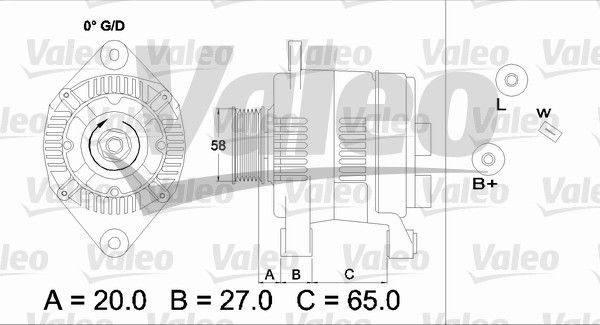 437199 VALEO Генератор