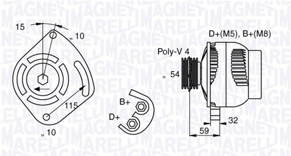 063377001010 MAGNETI MARELLI Генератор