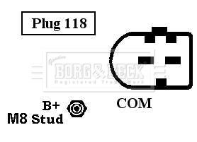 BBA2568 BORG & BECK Генератор