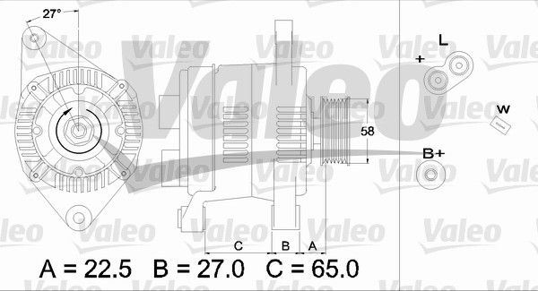 436283 VALEO Генератор