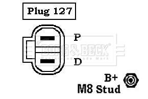 BBA2441 BORG & BECK Генератор