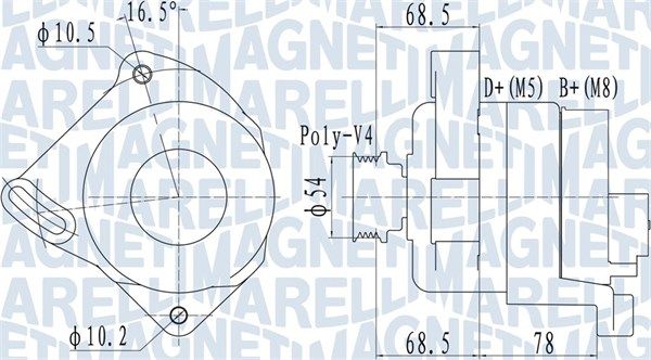063732094010 MAGNETI MARELLI Генератор