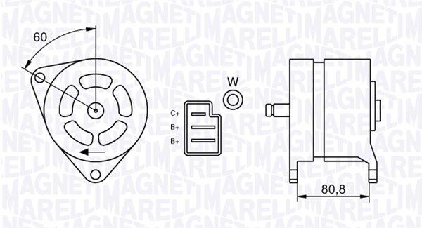063324199010 MAGNETI MARELLI Генератор