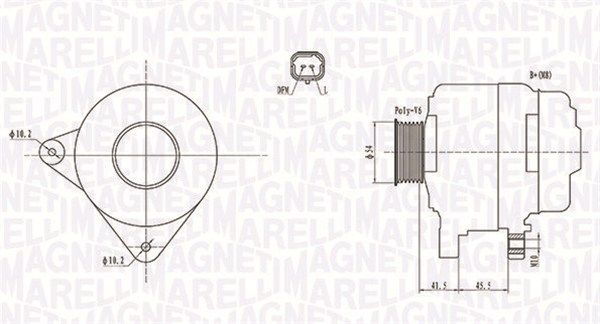 063732008010 MAGNETI MARELLI Генератор