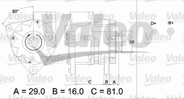 436630 VALEO Генератор