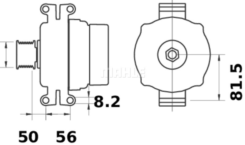 MG448 MAHLE Генератор