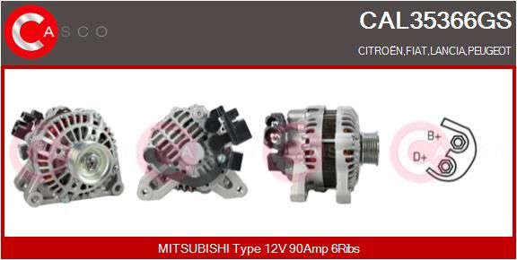 CAL35366GS CASCO Генератор