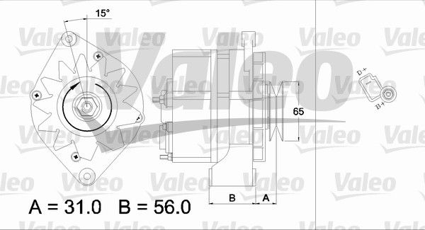 436722 VALEO Генератор