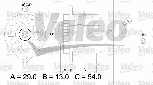 436500 VALEO Генератор