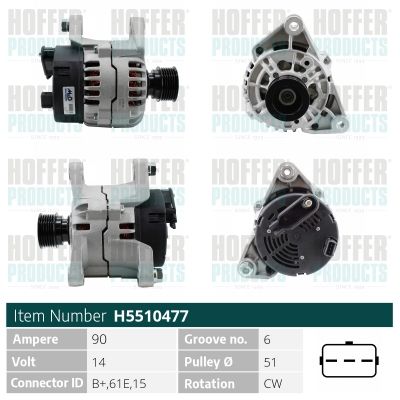 H5510477 HOFFER Генератор