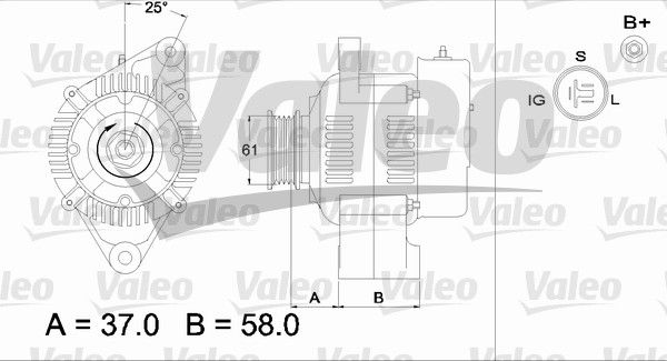 436538 VALEO Генератор