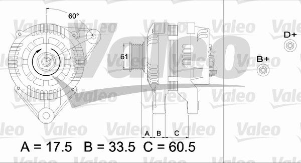 436719 VALEO Генератор