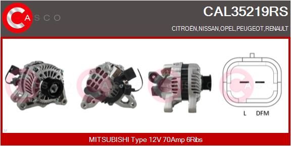 CAL35219RS CASCO Генератор