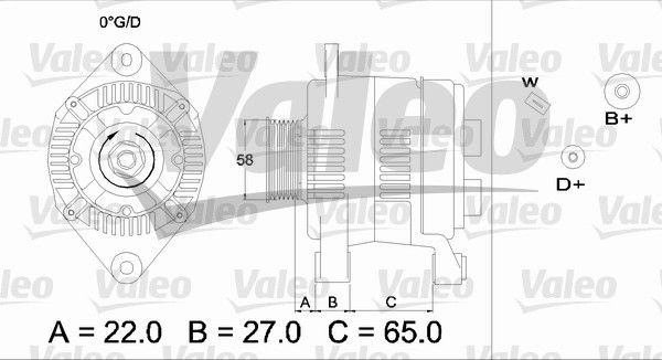 436275 VALEO Генератор