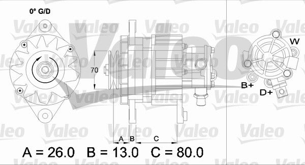436723 VALEO Генератор