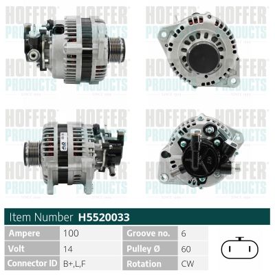 H5520033 HOFFER Генератор