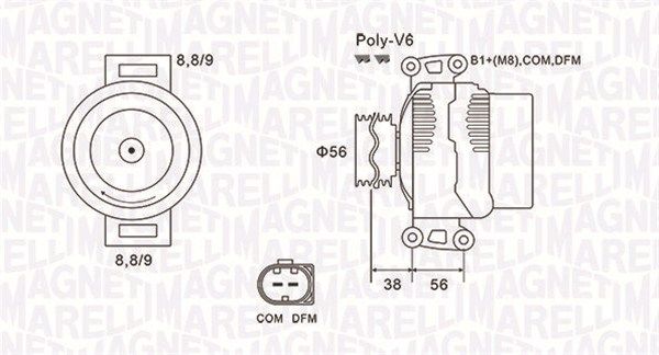063731996010 MAGNETI MARELLI Генератор
