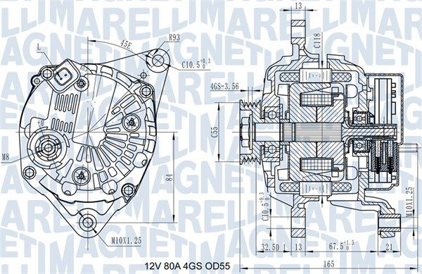 063731977010 MAGNETI MARELLI Генератор