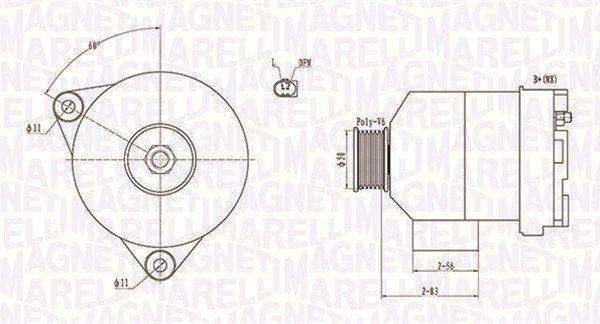 063731872010 MAGNETI MARELLI Генератор