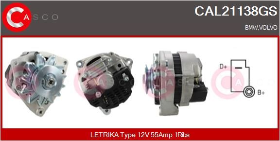CAL21138GS CASCO Генератор