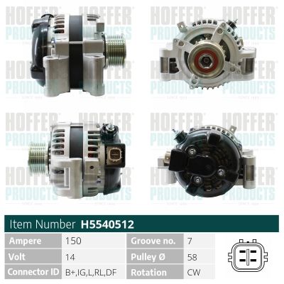 H5540512 HOFFER Генератор