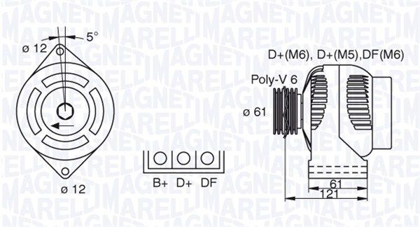 063377491010 MAGNETI MARELLI Генератор