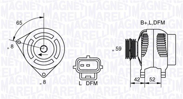 063341758010 MAGNETI MARELLI Генератор