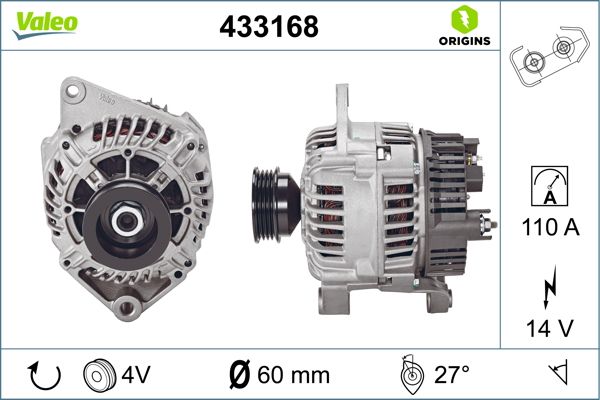 433168 VALEO Генератор