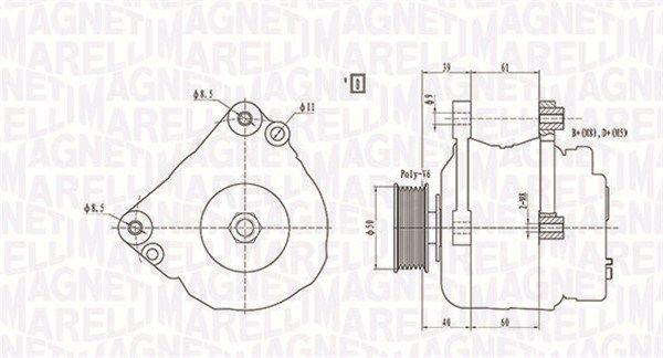 063738290010 MAGNETI MARELLI Генератор
