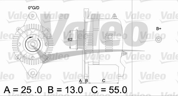 436503 VALEO Генератор