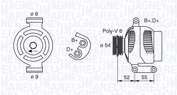 063377493010 MAGNETI MARELLI Генератор