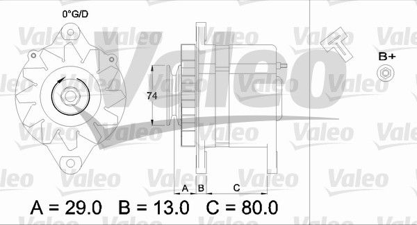 436505 VALEO Генератор